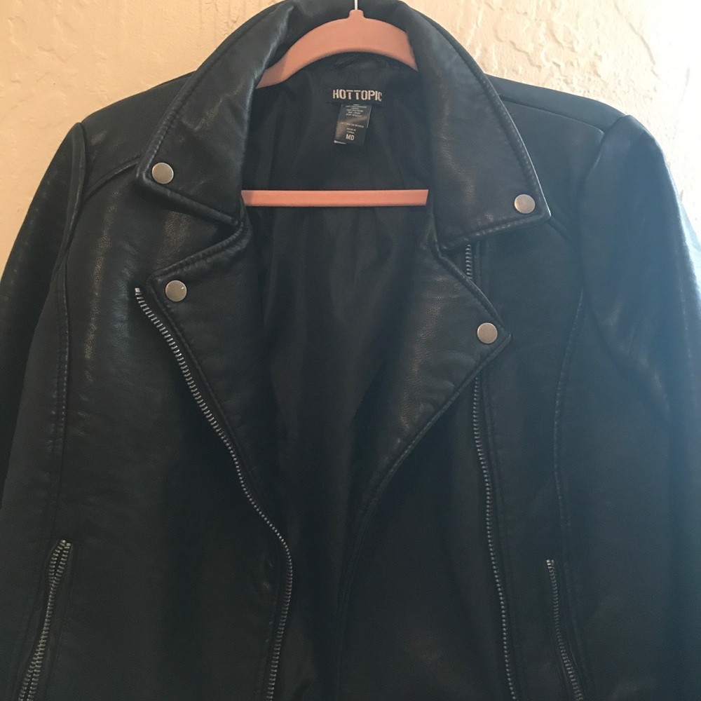 Hot Topic Black Leather Jacket